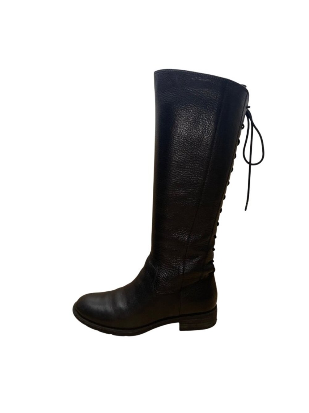 Sofft Women’s Black Leather Lace Up Accent Sharnell Knee-High Boots Size 8.5M - Picture 7 of 10